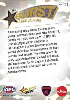 2021 Select AFL Footy Stars - Starburst Caricatures Camo #SBC41 Luke Jackson Back